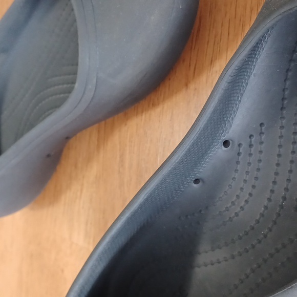 CROCS - SLIP-ON W9 Ballet "At Work" Black Flats Non-marking. Slip resistant - Picture 6 of 9